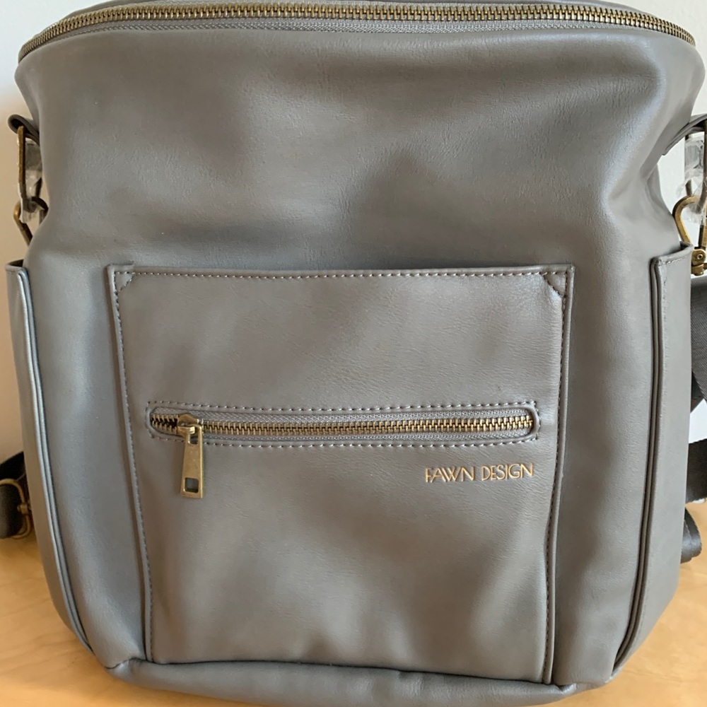 Fawn Design Diaper Bag Gray